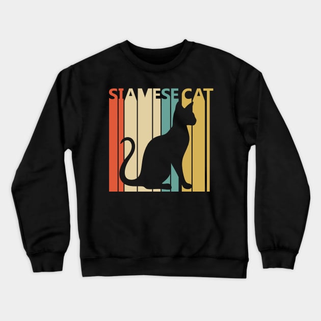 Vintage Siamese Cat Owner Gift Crewneck Sweatshirt by GWENT